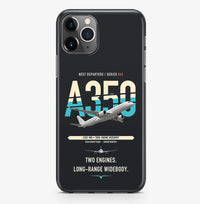 Thumbnail for Airbus A350-900 Case ProMax design on black iphone case promax
