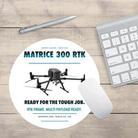 Thumbnail for DJI Matrice 300 RTK design on white round mouse pad