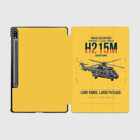 Thumbnail for Airbus H215M design on yellow samsung tablet tablet case