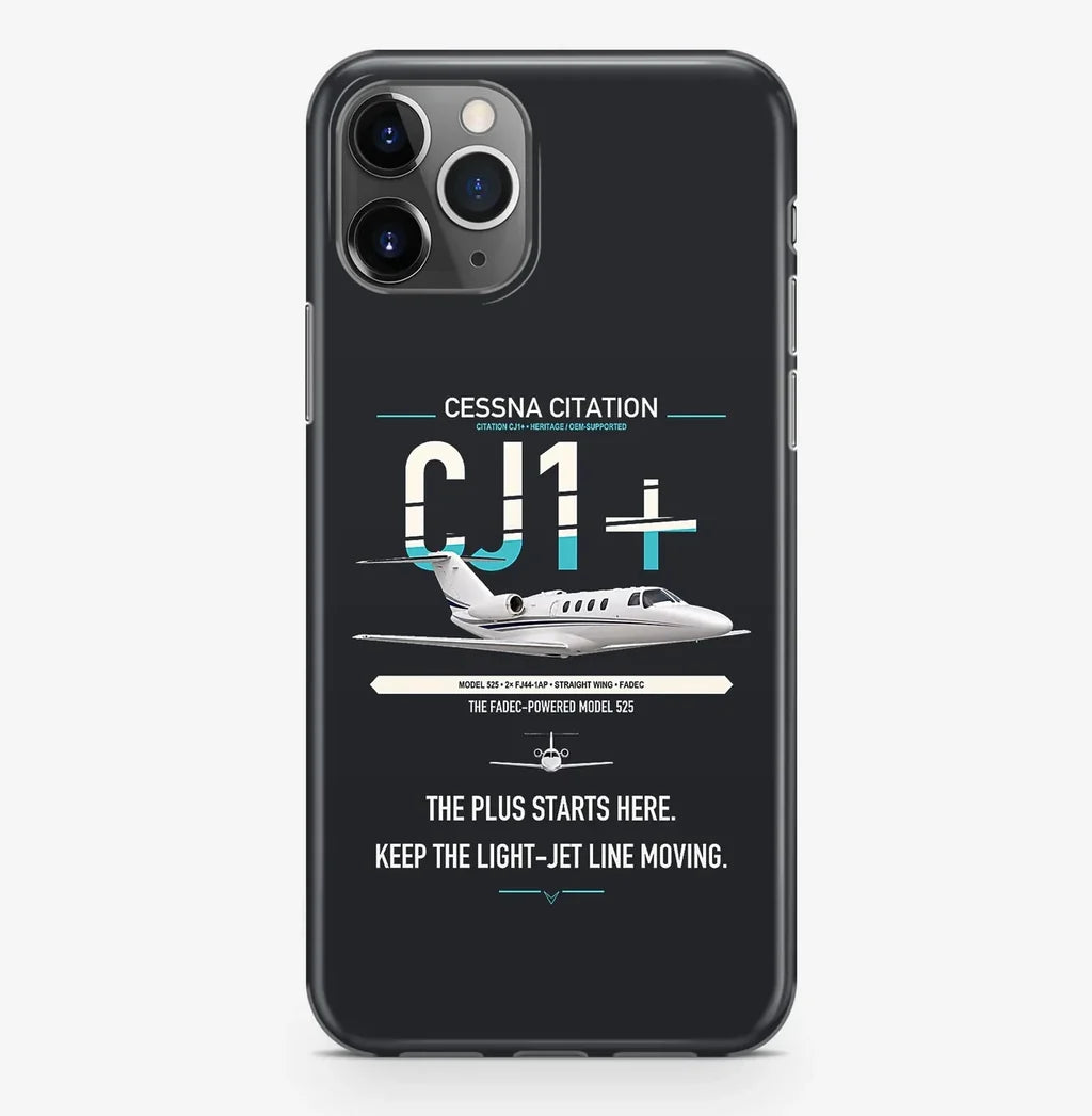 Cessna Citation CJ1+ design on black magsafe iphone case, for iPhone Pro Max