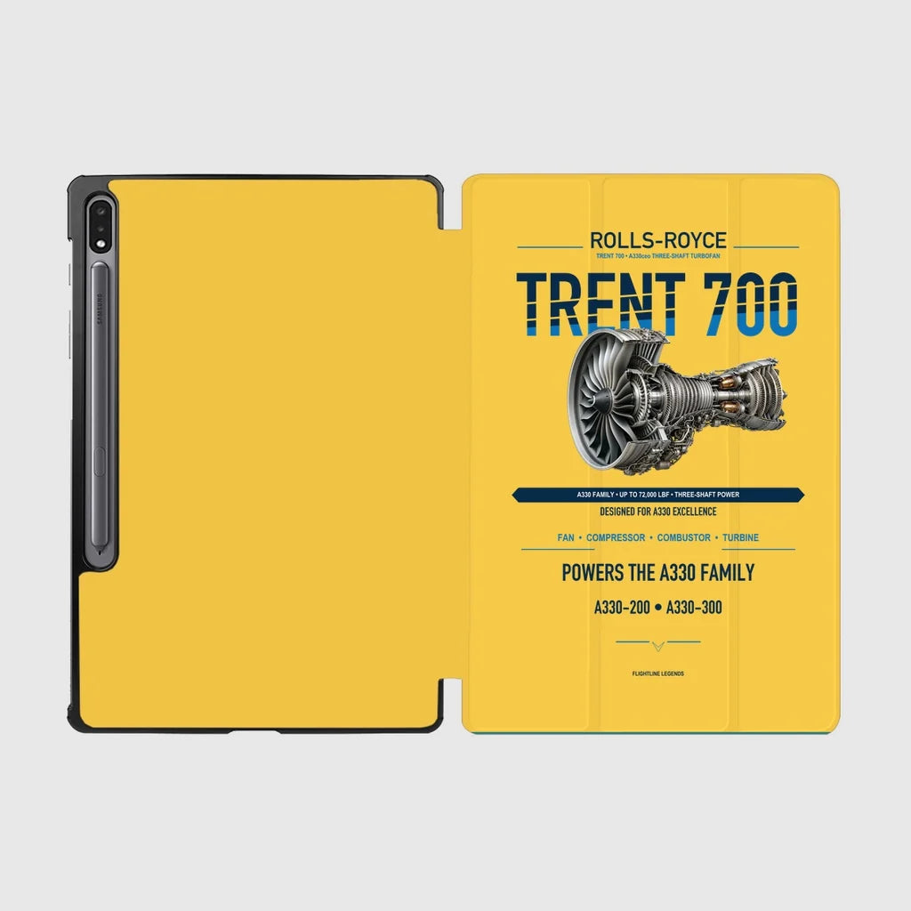 TRENT 700 design on yellow samsung tablet tablet case