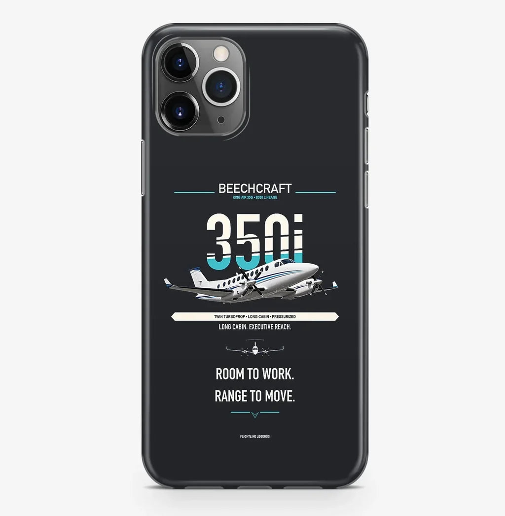 King Air 350i Case ProMax design on black iphone case promax