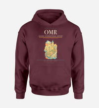 Thumbnail for Oradea International Airport (OMR) design on dark red hoodie single-side print