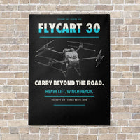 Thumbnail for DJI FlyCart 30 vertical canvas print - no frame - black background
