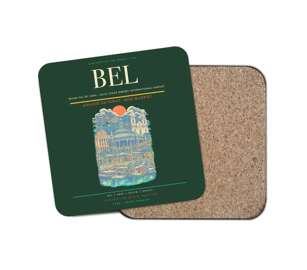 Belem Val de Cans - Julio Cezar Ribeiro International Airport BEL Coaster 1-Piece - Dark Green