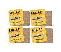 Thumbnail for MQ-4C Triton IFC-4 design on yellow 4 pieces set coaster