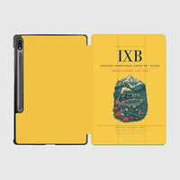 Thumbnail for Bagdogra International Airport (IXB) design on yellow samsung tablet tablet case