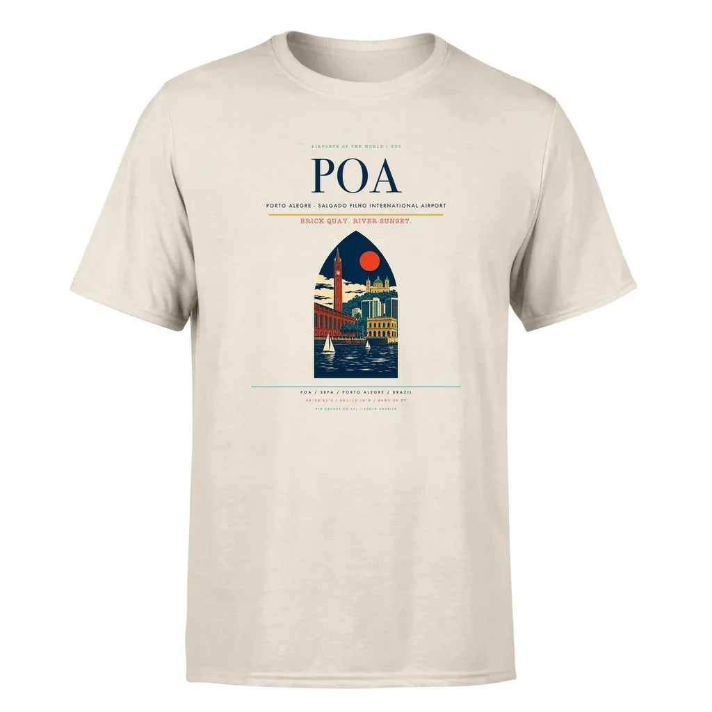 Porto Alegre Airport (POA) Premium T-Shirt Beige