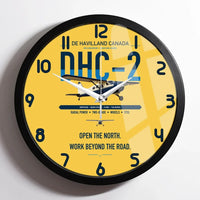 Thumbnail for DHC-2 Beaver Mk I design on yellow framed wall clock