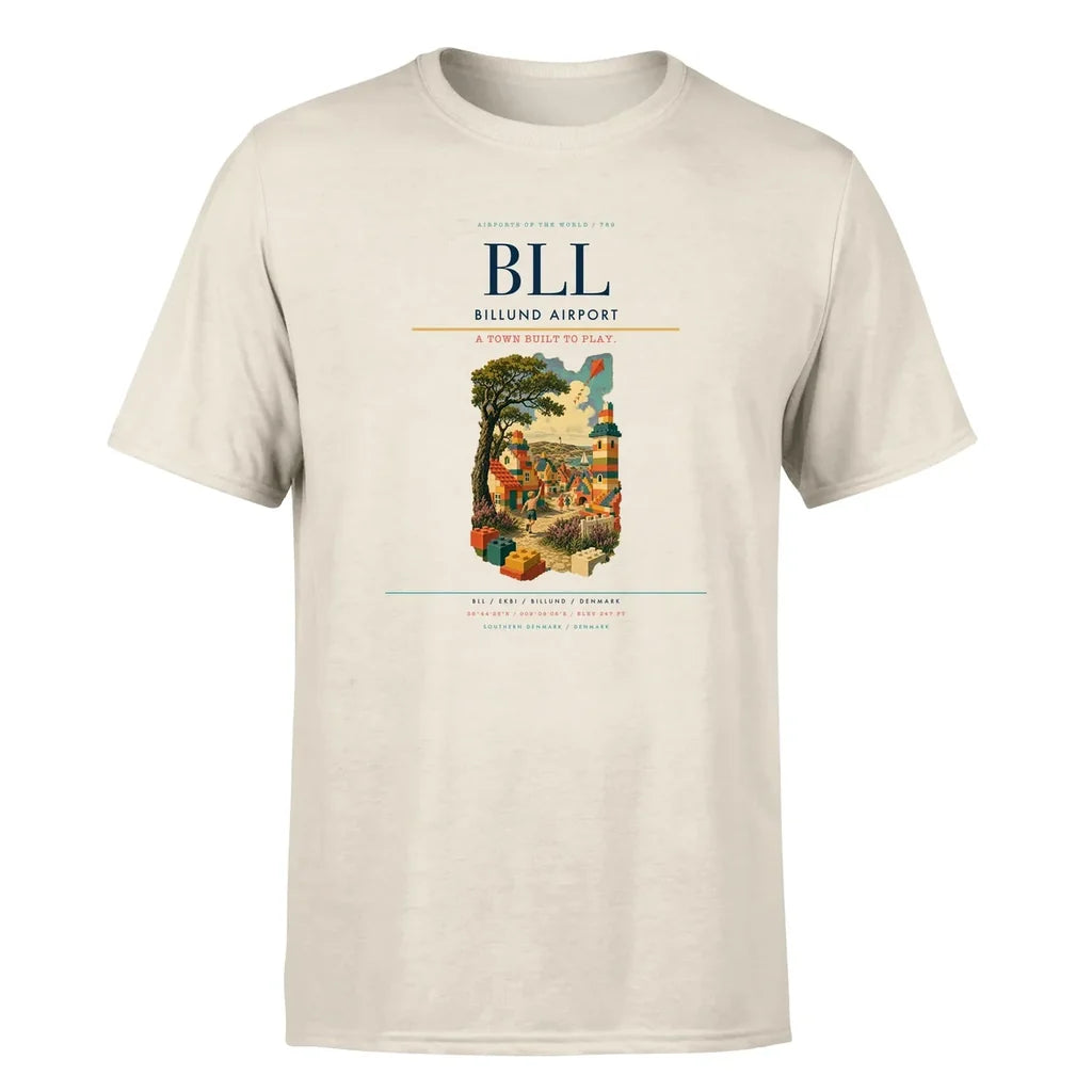 Billund Airport (BLL) Premium T-Shirt Beige