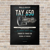 Thumbnail for TAY 650 vertical canvas print - no frame - black background