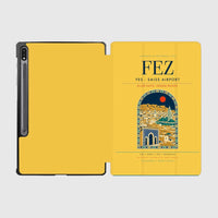 Thumbnail for Fes (FEZ) design on yellow samsung tablet tablet case