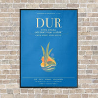 Thumbnail for King Shaka International Airport DUR - Canvas Framed - Turquoise