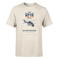Thumbnail for Airbus H215 design on beige t-shirt, single-side print