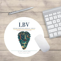Thumbnail for Leon-Mba International Airport (LBV) design on white round mouse pad