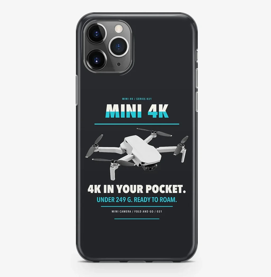 DJI Mini 4K Case ProMax design on black iphone case promax