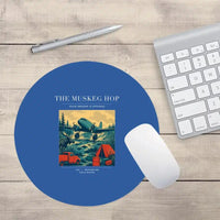 Thumbnail for VINTAGE G4282 - The Muskeg Hop - Designed Mouse Pads design on blue round