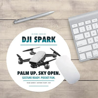 Thumbnail for DJI Spark design on white round mouse pad