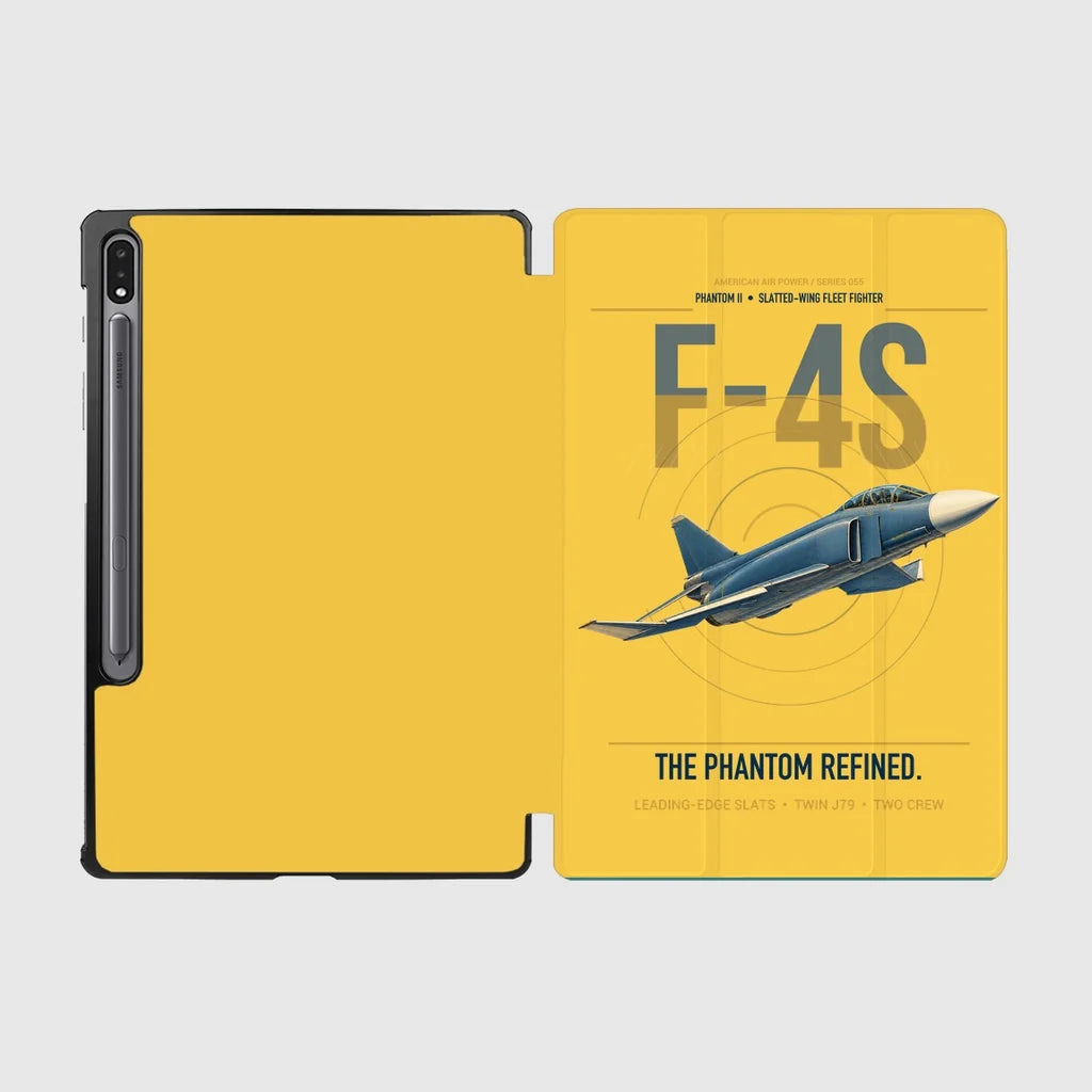 F-4S Phantom II design on yellow samsung tablet tablet case