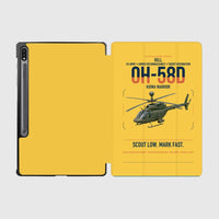 Thumbnail for Bell OH-58D Kiowa Warrior design on yellow samsung tablet tablet case