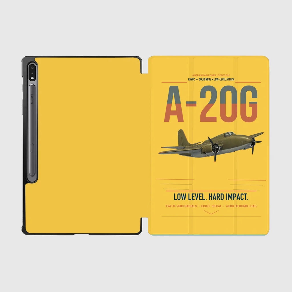 A-20G Havoc design on yellow samsung tablet tablet case