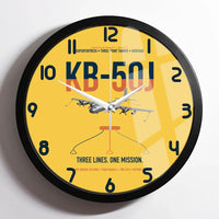 Thumbnail for KB-50J Superfortress design on yellow framed wall clock
