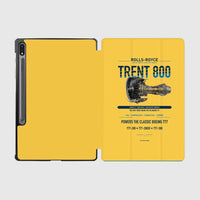 Thumbnail for TRENT 800 design on yellow samsung tablet tablet case