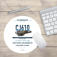 Thumbnail for CJ610 design on white round mouse pad