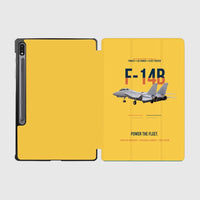 Thumbnail for F-14B Tomcat Power The Fleet design on yellow samsung tablet tablet case