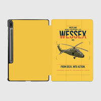 Thumbnail for Westland Wessex HU5 design on yellow samsung tablet tablet case