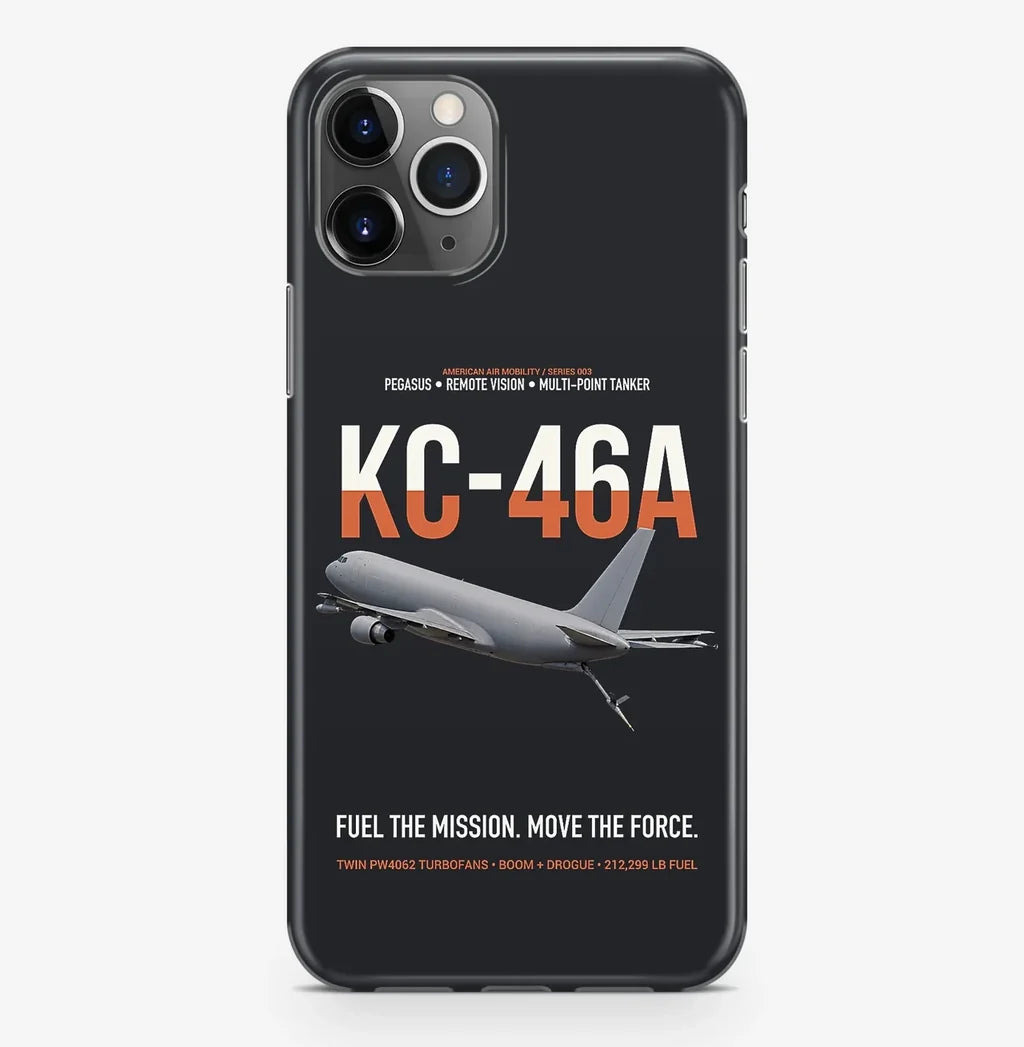 KC-46A PEGASUS design on black magsafe iphone case, for iPhone Pro Max