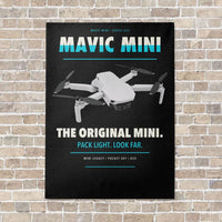 Thumbnail for DJI Mavic Mini vertical canvas print - no frame - black background