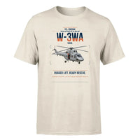 Thumbnail for PZL-Świdnik W-3WA Sokół design on beige t-shirt, single-side print