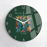 Thumbnail for VINTAGE G4235 - The Pony In The Hold - Designed Wall Clocks design on darkgreen no-frame