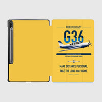 Thumbnail for Beechcraft Bonanza G36 design on yellow samsung tablet tablet case