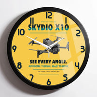 Thumbnail for Skydio X10 design on yellow framed wall clock