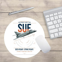 Thumbnail for Dassault Super Étendard design on white round mouse pad