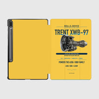 Thumbnail for TRENT XWB-97 design on yellow samsung tablet tablet case