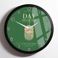 Thumbnail for James M. Cox Dayton International Airport DAY Wall-Clock Framed - Green