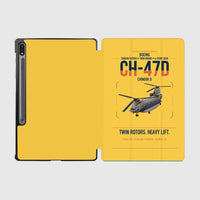 Thumbnail for Boeing CH-47D design on yellow samsung tablet tablet case