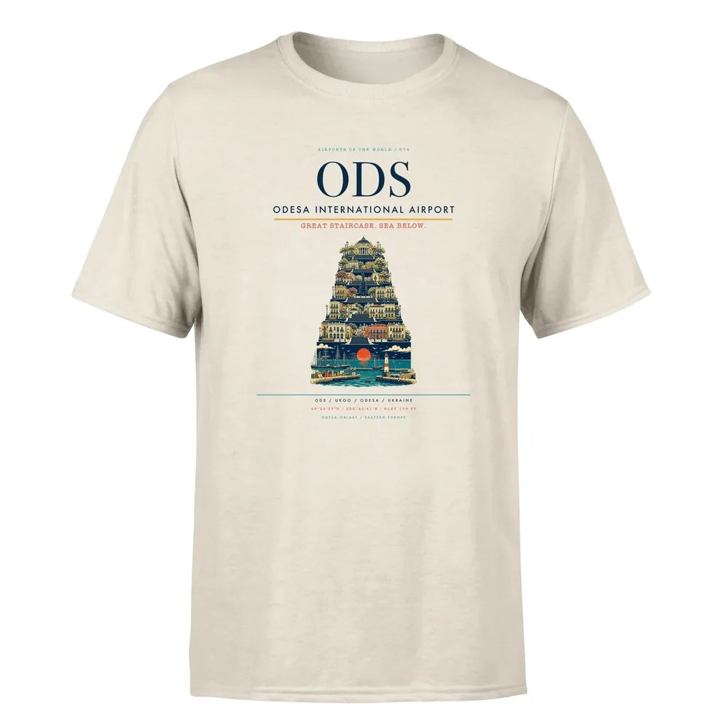 Odesa Airport (ODS) Premium T-Shirt Beige