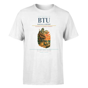 Single-Side Printing — Bintulu Airport (BTU) Double-Side T-Shirt