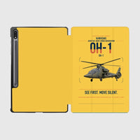 Thumbnail for Kawasaki OH-1 design on yellow samsung tablet tablet case