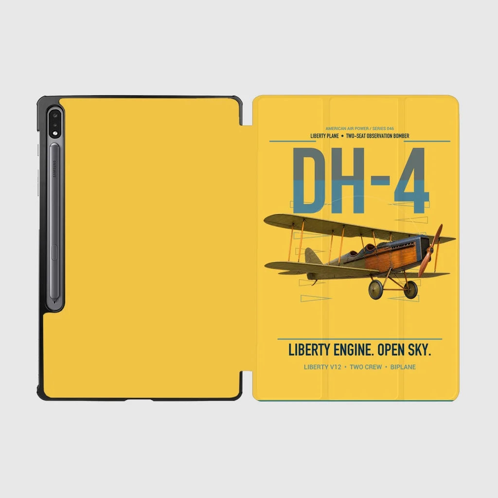 Airco DH-4 Liberty Plane design on yellow samsung tablet tablet case