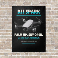 Thumbnail for DJI Spark vertical canvas print - no frame - black background
