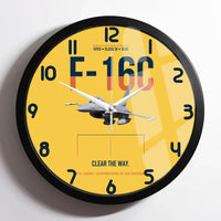 Thumbnail for F-16C Block 50 Clear The Way design on yellow framed wall clock