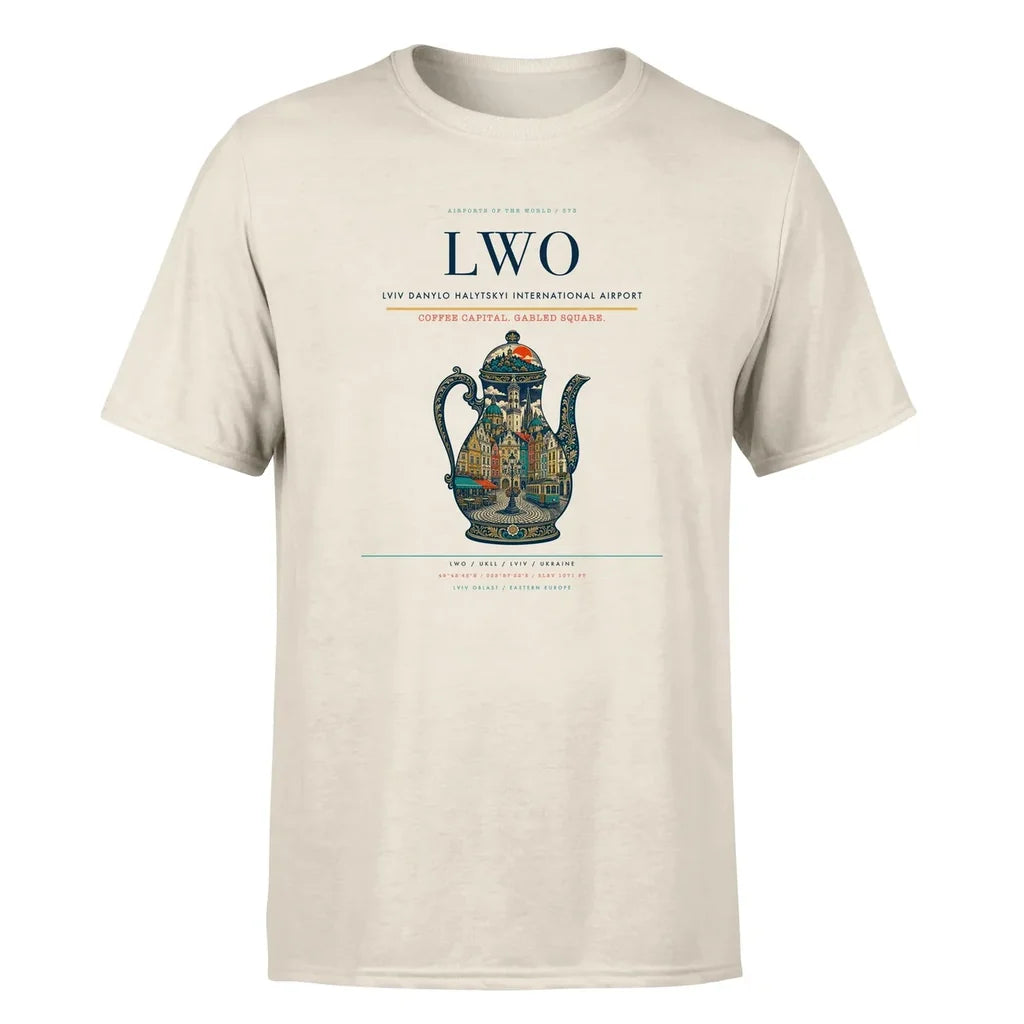 Lviv Airport (LWO) Premium T-Shirt Beige
