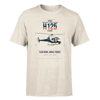 Thumbnail for Airbus H125 design on beige t-shirt, single-side print