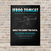 Thumbnail for Inspired Flight IF800 Tomcat vertical canvas print - no frame - black background