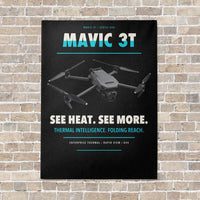 Thumbnail for DJI Mavic 3 Thermal vertical canvas print - no frame - black background